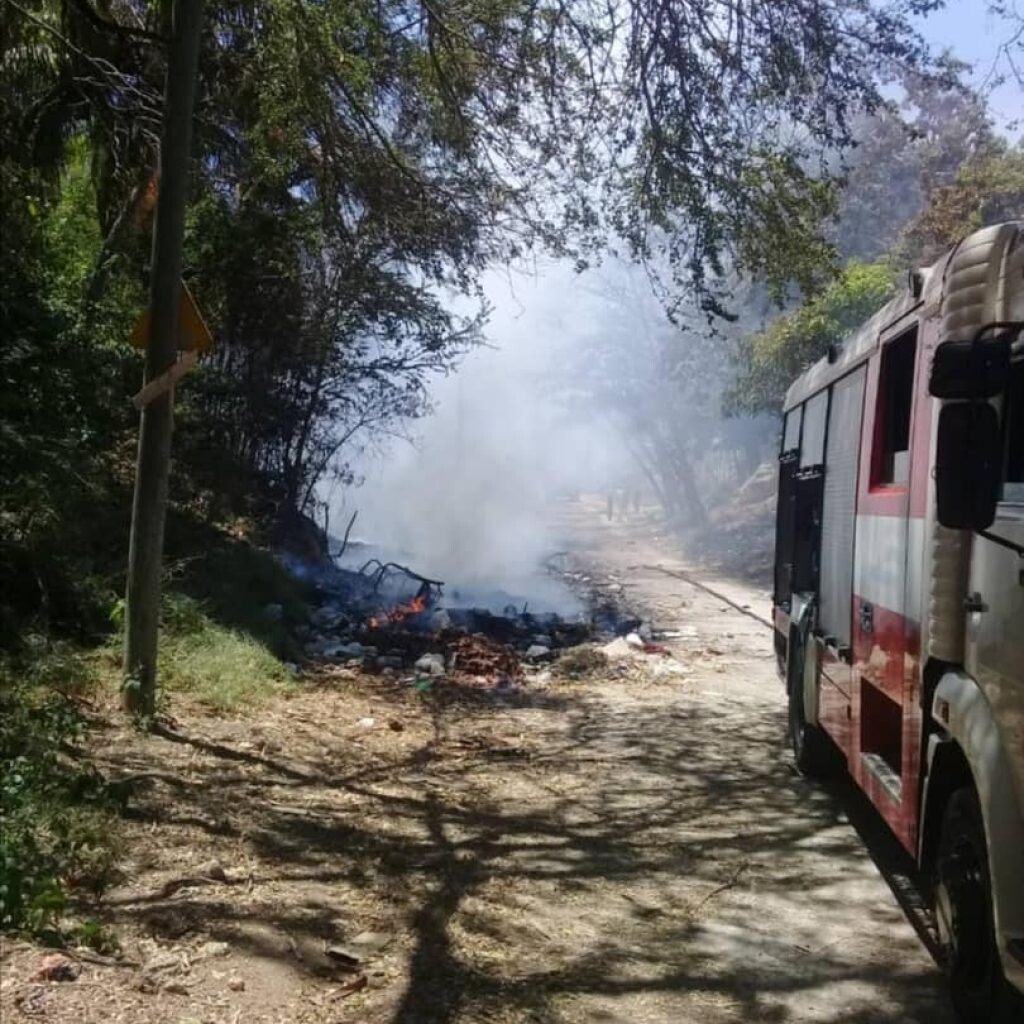 Пожар на свалке в Нуэво-Ведадо в Гаване